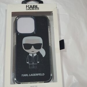 Karl Lagerfeld black iPhone 13 Pro slim profile phone case brand‎ new